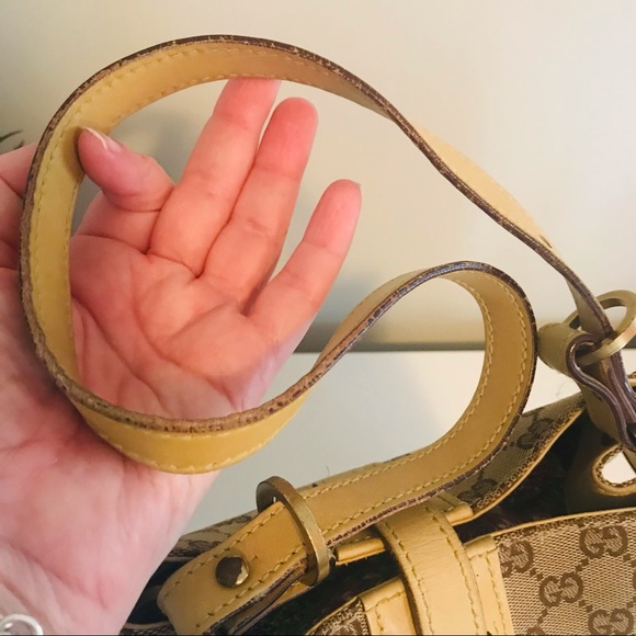 GUCCI | Great Shape! | TOTE ONLY! | GG SUPREME canvas & leather - Picture 6 of 16